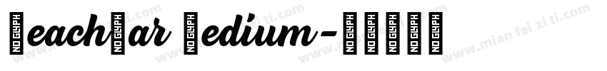 BeachBar Medium字体转换